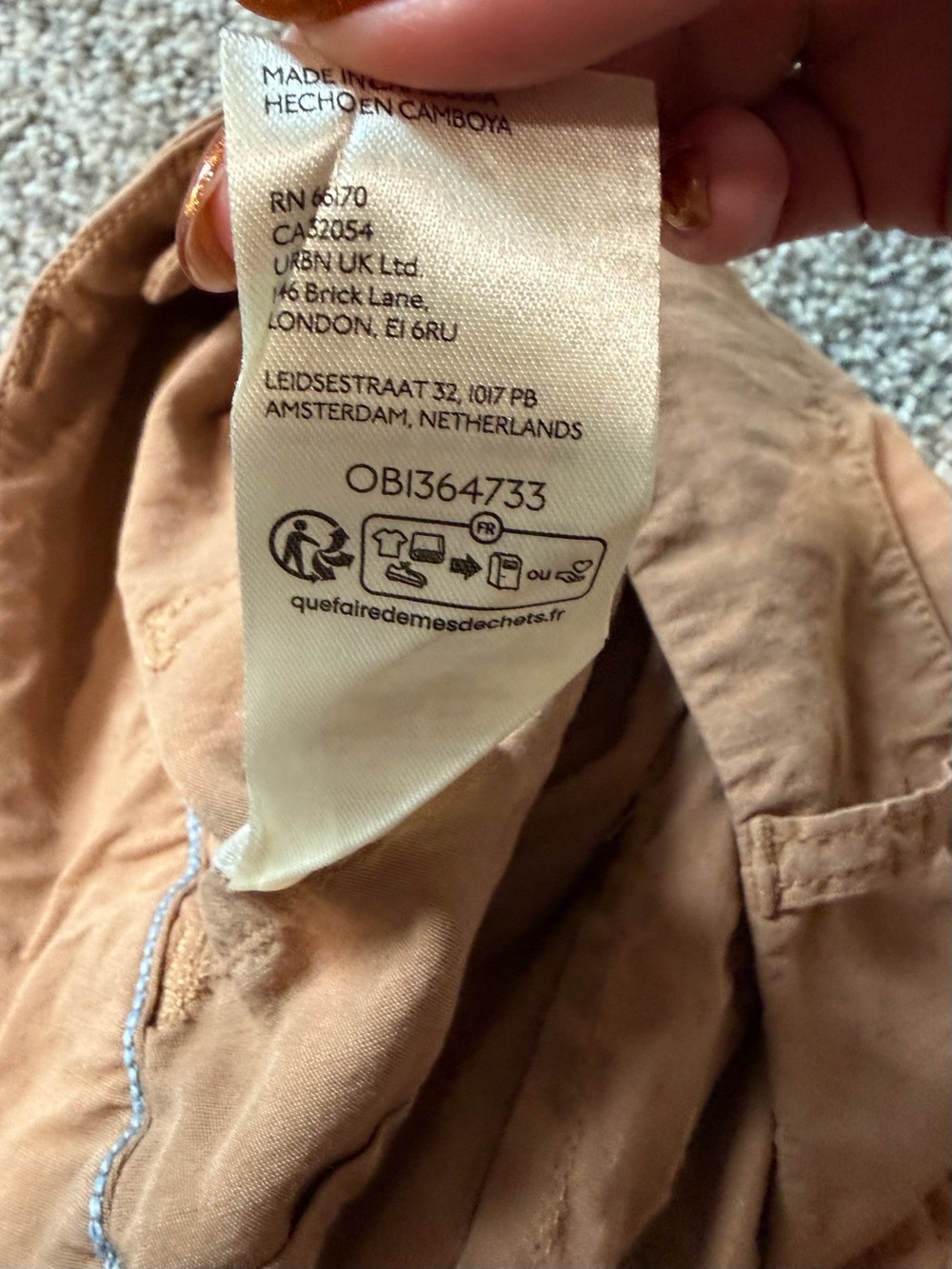 Maeve Colette Linen Blend Wide Leg Full Length Pants Camel High Rise Size 28 - Picture 8 of 12